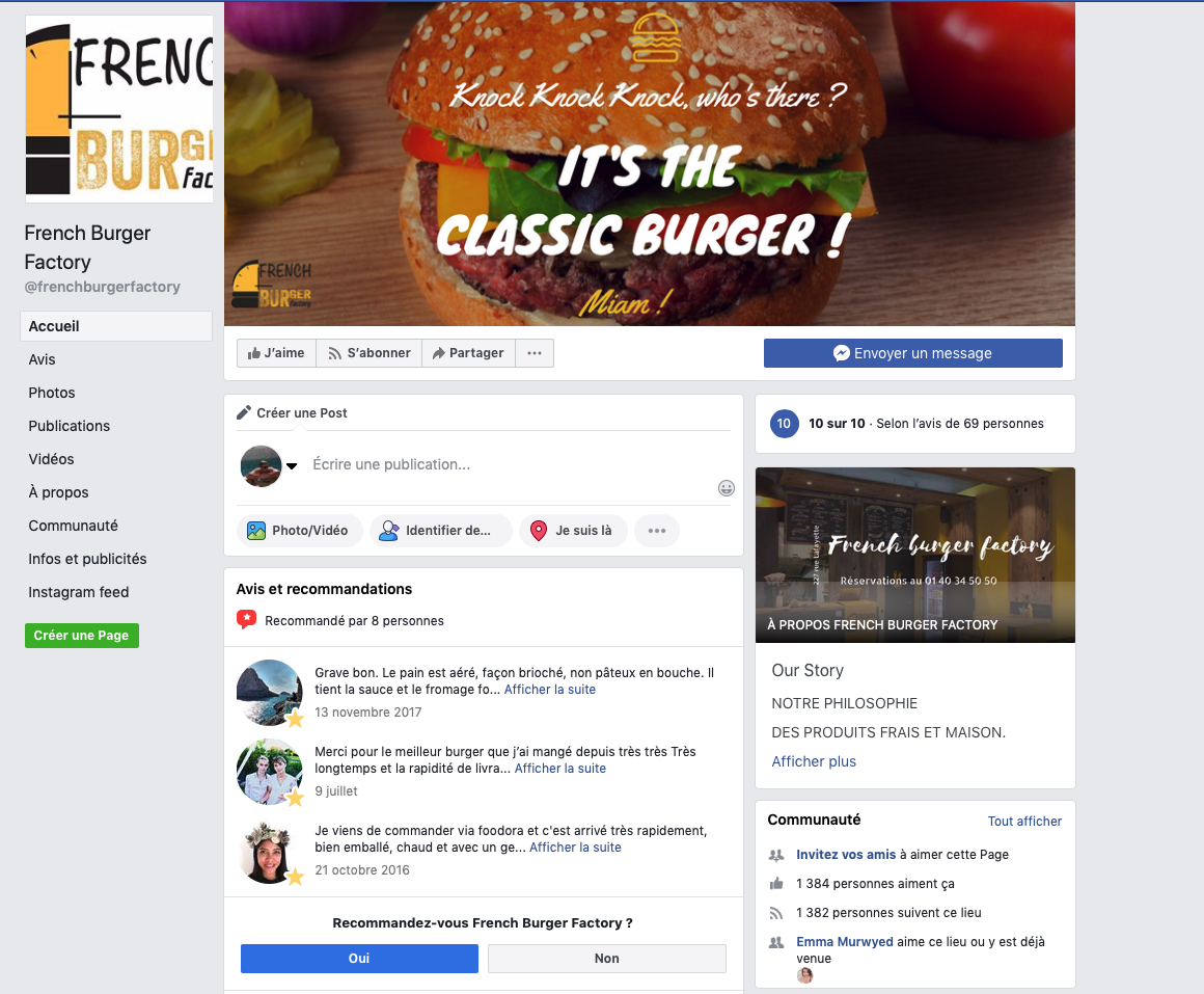 Faire connaitre son restaurant sur Internet : Facebook